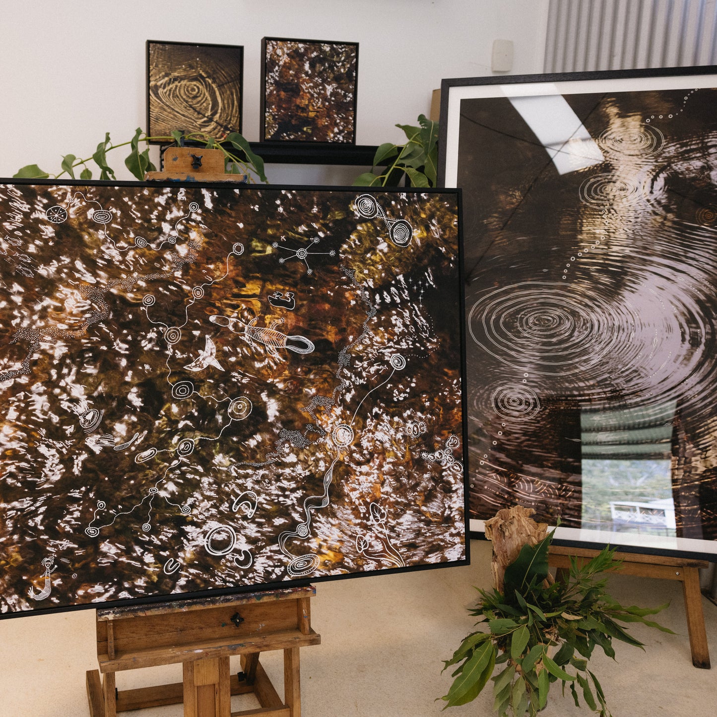 Surface Flow | Exhibition Framed Canvas 40 x 40