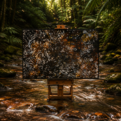 Gwongerella (dancing waters) | NIKITA PERE x WAYLENE CURRIE COLLABORATION | Original Artwork