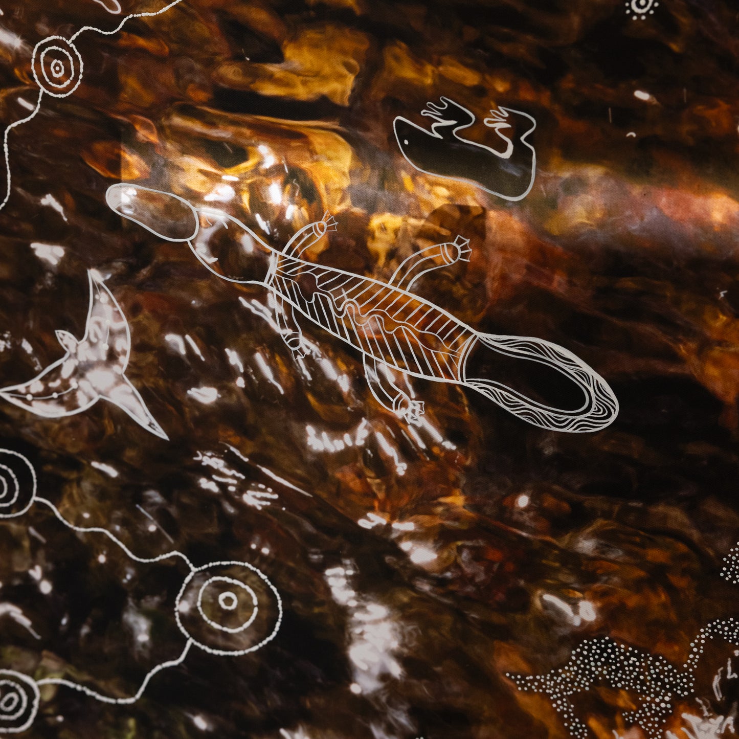 Gwongerella (dancing waters) | NIKITA PERE x WAYLENE CURRIE COLLABORATION | Original Artwork